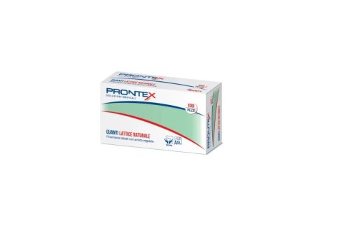 Prontex guanto in lattice con amido vegetale taglia m 100 pezzi
