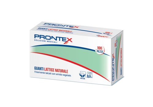 Prontex guanto in lattice con amido vegetale taglia l 100 pezzi