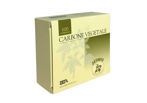 Zetavis Carbone Vegetale integratore per il gonfiore intestinale 40 compresse
