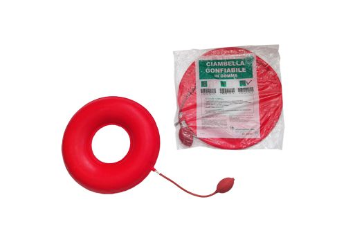 Farvisan Deluxe 45 ciambella gonfiabile in gomma con pompetta