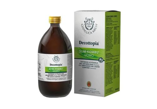 Tisanoreica Decottopia Slim-Kombu Uomo favorisce stimolo del matabolismo e il drenaggio dei liquidi corporei 500ml