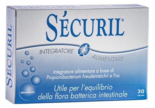 Sécuril integratore per l'equilibrio della flora batterica intestinale 30 capsule
