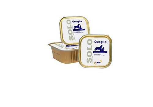 Solo Quaglia alimento monoproteico per cani e gatti 100 grammi