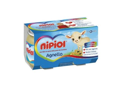 Nipiol agnello omogeneizzato 2 x 120 grammi