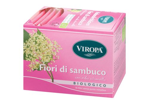 Viropa Fiori di sambuco con erba citronella biologico infuso 15 bustine filtro