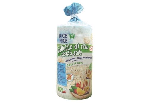 Probios Rice & Rice senza glutine gallette di riso senza sale 100 grammi