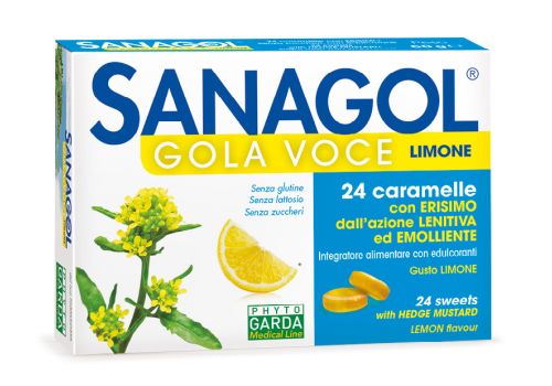 SANAGOL GOLA VOCE LIMONE SENZA ZUCCHERO 24PZ