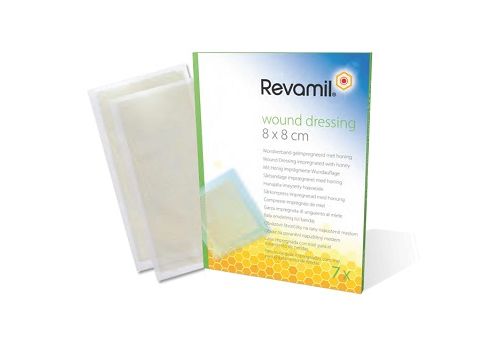 Revamil Garza Med garza sterile con miele medicale 8 x 8cm 7 pezzi