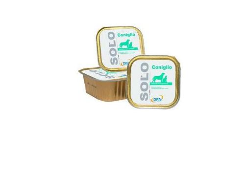 Drn Solo coniglio cibo umido monoproteico per cani e gatti 100 grammi