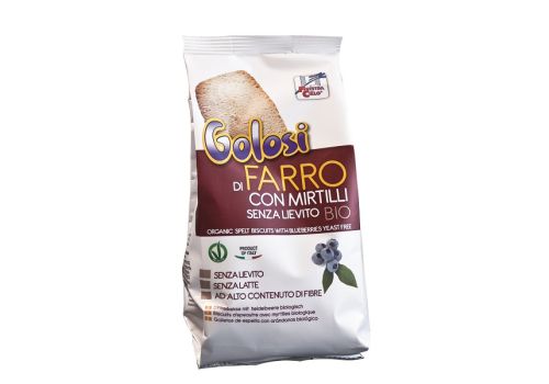 La Finestra sul Cielo Golosi biscotti di farro con mirtilli biologici senza lievito e glutine 200 grammi