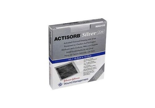 ACTISORB SILV 220 10,5X10,5 3P