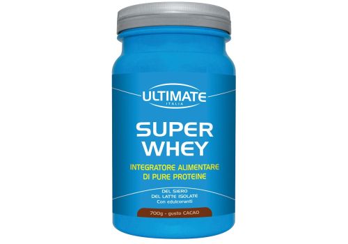 Ultimate Super Whey integratore a base di pure proteine gusto cacao 700 grammi