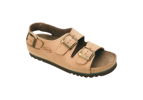 Scholl Air Bag Back Strap sandalo con con cinturino tomaia in nubuck colore cuoio misura 42