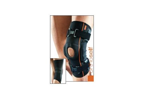 Genufit 15 m ortesi per ginocchio in tessuto Aer-OS con aste articolate a controllo F-E e stabilizzatore rotuleo taglia m