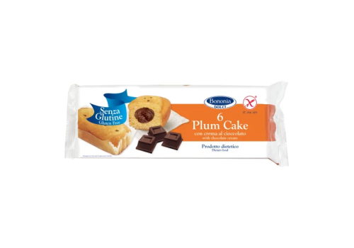 Bononia plumcake al cacao e nocciole senza glutine 6 x 45  grammi
