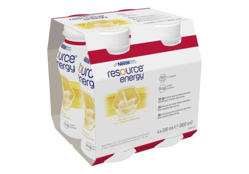 Resource Energy Vaniglia bevanda ricostituente 4 x 200ml