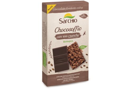 Chocosoffio cioccolato fondente extra senza glutine 3 pezzi x 25 grammi