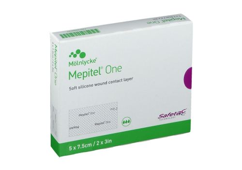 Mepitel one 10 medicazioni in silicone morbido 5cm x 7,5cm 10 pezzi