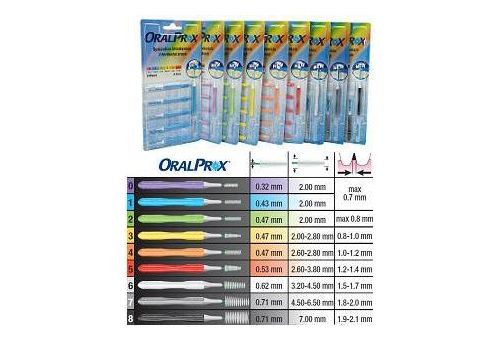 Oralprox misura 5 rosso scovolini interdentali 6 pezzi