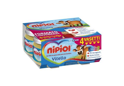Nipiol vitello omogeneizzato 4 x 80 grammi