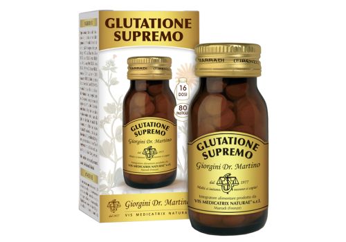 Glutatione Supremo integratore per la funzione epatica 16 dosi 80 pastiglie