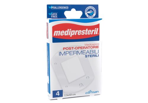 MEDIPRESTERIL MEDICAZIONI POST OPERATORIE IMPERMEABILI 7.5x10 CM 4PZ