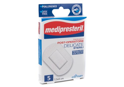 MEDIPRESTERIL MEDICAZIONI POST OPERATORIE DELICATE 7.5x5 CM 5PZ