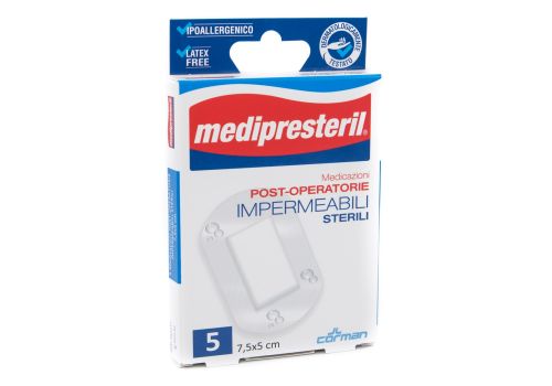 MEDIPRESTERIL MEDICAZIONI POST OPERATORIE IMPERMEABILI 7.5x5 CM 5PZ
