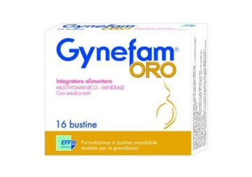 Gynefam Oro integratore multivitaminico e minerale per la gravidanza 16 bustine