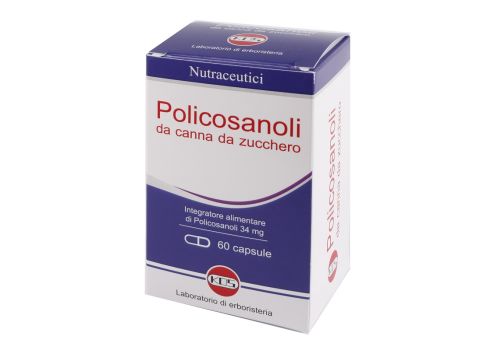 Policosanoli da canna da zucchero integratore per il controllo del colesterolo 60 capsule vegetali