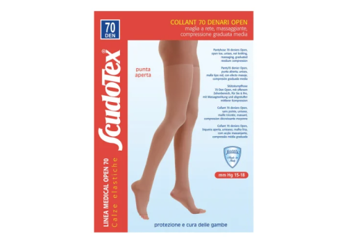 Scudotex collant 70 denari punta aperta colore nature taglia 3