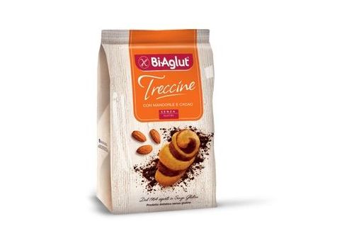 Biaglut Treccine biscotti con cacao e mandorle senza glutine 200 grammi