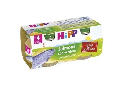 Hipp omogenizzato salmone con verdure 2x80 grammi