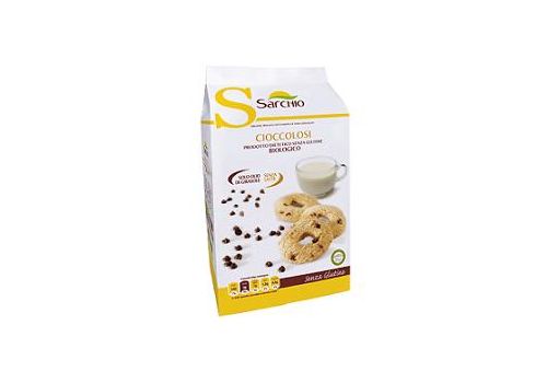 Sarchio biscotti cioccolosi con gocce di cioccolato senza glutine 200 grammi