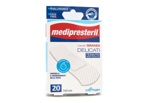 MEDIPRESTERIL CEROTTI GRANDI DELICATI 7X3CM 20PZ