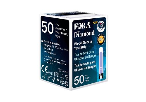 Fora Diamond Gd50 strisce reattive per la misurazione della glicemia 50 pezzi