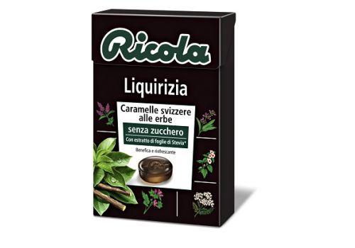 Ricola caramelle alla liquirizia senza zucchero 50 grammi  