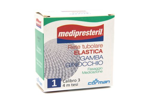MEDIPRESTERIL RETE TUBOLARE ELASTICA GAMBA GINOCCHIO CAL3 4M 1PZ