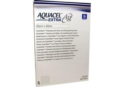 Aquacel Ag + Extra medicazione agli ioni d'argento 20 x 30cm 5 pezzi