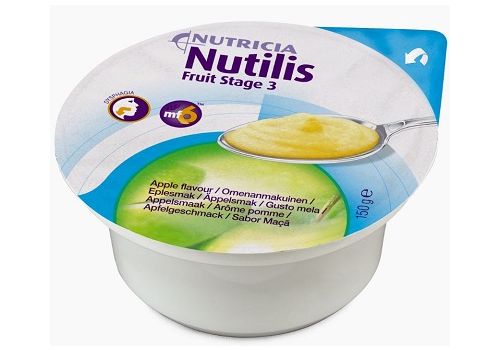 Nutilis Fruit Stage 3 gusto mela alimento perdisturbi di deglutizione 3 pezzi 150 grammi