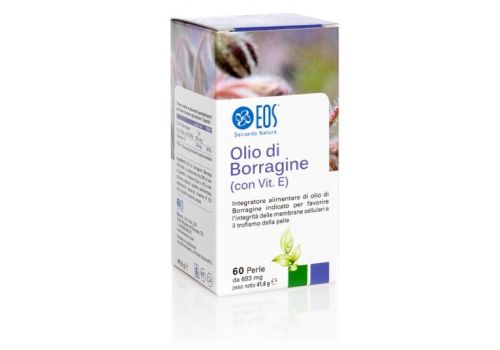 Eos olio di borragine con vitamina E integratore per il benessere della pelle 60 perle