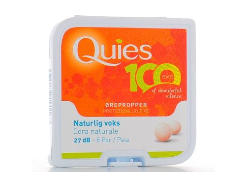 QUIES TAPPO AURICOLARE IN CERA NATURALE 8 PAIA