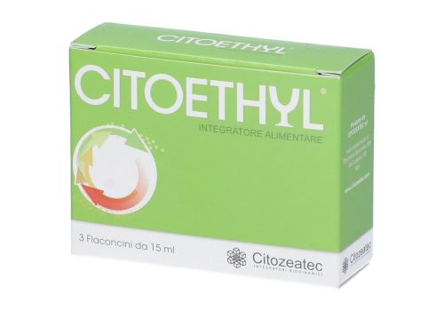 Citoethyl integratore digestivo depurativo e disintossicante per alcol 3 flaconcini x 15ml