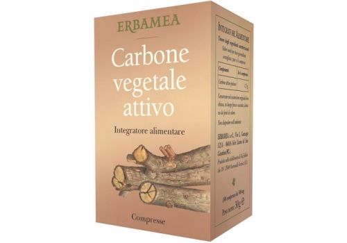 Carbone vegetale attivo integratore per il benessere intestinale 100 capsule