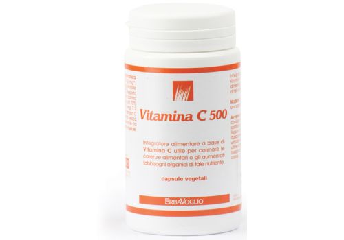 Erbavoglio Vitamina C 500 integratore antiossidante 100 capsule 
