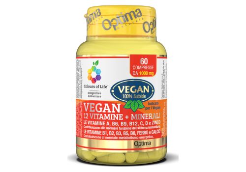 Colours of Life Vegan integratore di vitamine e minerali 60 compresse