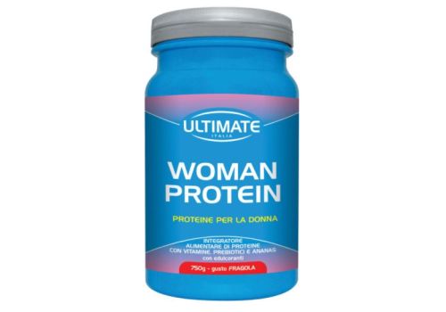 Ultimate woman protein integratore di proteine per la donna gusto fragola 750 grammi