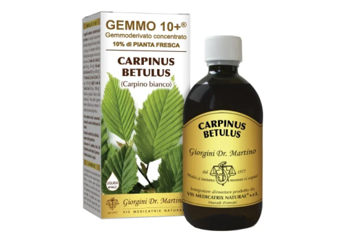 Carpino bianco gemmo 10+ integratore per l'apparato respiratorio liquidom analcolico 500ml