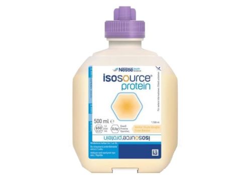 Isosource Protein alimento per nutrizione enterale iperproteico gusto vaniglia 500ml