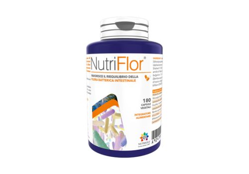 Nutriflor integratore per l'equilibrio della flora batterica intestinale 180 capsule